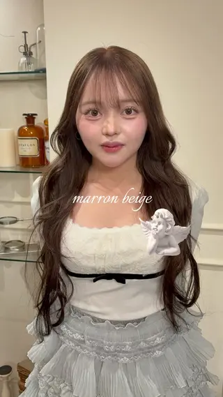 ロング カラー Konomura Neneのヘアスタイル