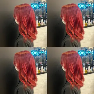 ミディアム カラー ✨縮毛矯正✖︎顔周り レイヤー✨ナカムラのヘアスタイル