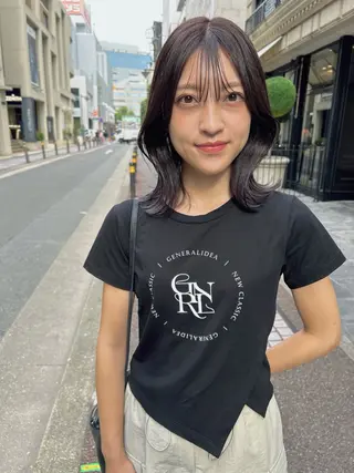 ミディアム カラー 髪質改善will hairdesignのヘアスタイル