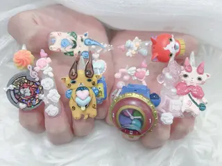 ネイル MoMoA Nail ネイル長さ出し専門店のネイルデザイン