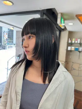 ミディアム 矢野 晃平のヘアスタイル