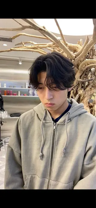 パーマ メンズ シャドウパーマ/ ルーズパーマ/メンズのヘアスタイル