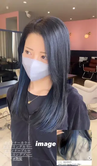 ミディアム カラー 磯田冬弥/ ブリーチメニューのヘアスタイル