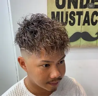 ショート パーマ メンズ 💈men's💈 satoru中目黒のヘアスタイル