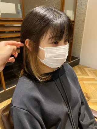 ミディアム カラー 美髪改善・レイヤー tadasuke⭐️のヘアスタイル