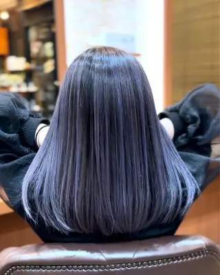 セミロング カラー 小川 修平のヘアスタイル