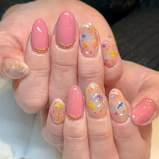 ショート カラー ネイル 森 瑞紀のネイルデザイン