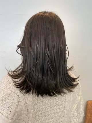 ミディアム カラー RISAKO レイヤーカット🎀のヘアスタイル