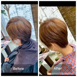 ショート カラー 堤太志 メンズパーマ特化のヘアスタイル