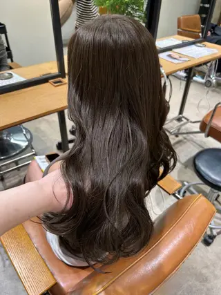 ロング カラー 透明感カラー レイヤーカット りなのヘアスタイル