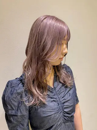 ロング カラー 鹿児島 聖来のヘアスタイル