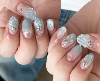 ネイル By moonネイル 🌷ワンホン/韓国風のネイルデザイン