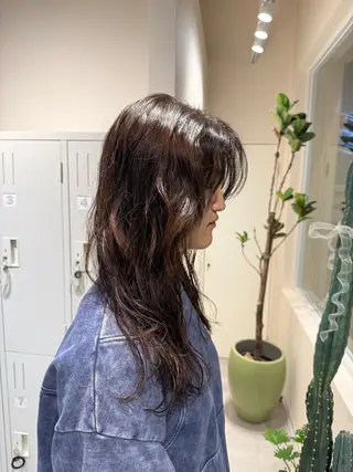 ロング パーマ anju.カット 透明感カラー/パーマのヘアスタイル