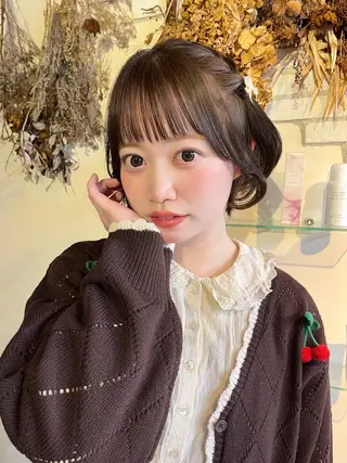 ショート カラー 🍓艶モテ暖色カラー 🎀mayu🍓のヘアスタイル