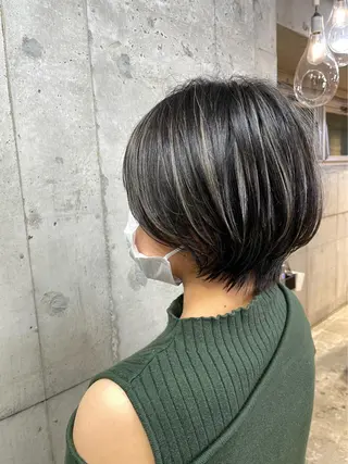 ショート カラー 新宿/美髪矯正 髪質改善/韓国風山本のヘアスタイル