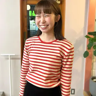 ミディアム カラー MUKU リカのヘアスタイル