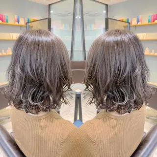 ミディアム カラー パーマ ヘアアレンジ メンズ キッズ ネイル マツエク・マツパ EnBlesS西宮 マンツーマン神道有基のヘアスタイル
