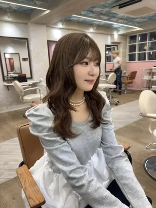 ミディアム カラー chihiro 🎀のヘアスタイル