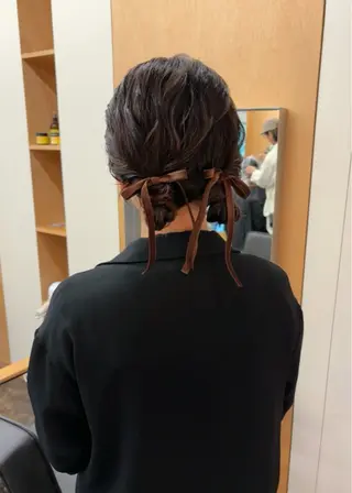 ミディアム ヘアアレンジ 西山 紗耶香🪽 透明感カラー/ボブのヘアスタイル