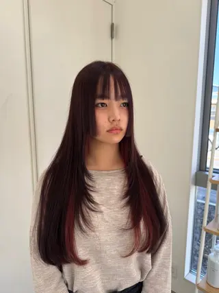 ロング 堀越 美羽のヘアスタイル