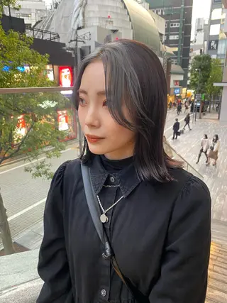 ミディアム カラー stylist トモヤのヘアスタイル