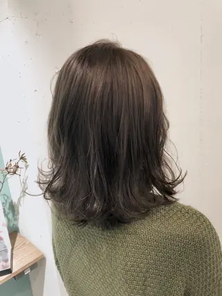 ミディアム カラー パーマ ヘアアレンジ 【ツヤ髪美容師】 ツダケイスケのヘアスタイル