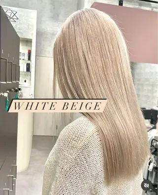 ロング 酸性ストレート 髪質改善のヘアスタイル