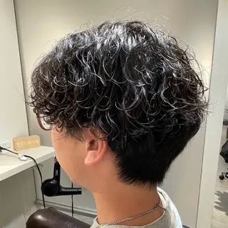 メンズ RUKA👱🏻 メンズカットパーマのヘアスタイル