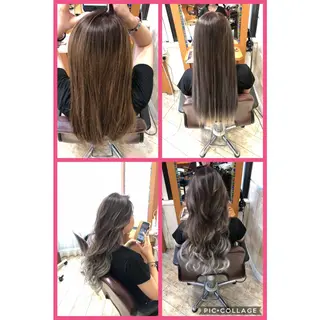 ロング カラー 100%髪質改善特化 TRUNSのヘアスタイル