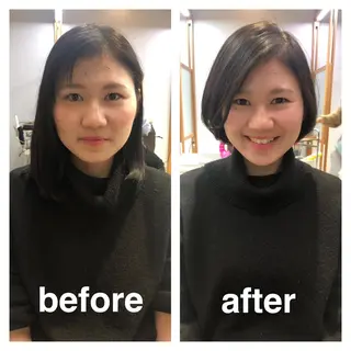ショート 中村 美穂のヘアスタイル