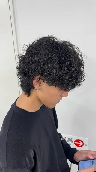 ショート パーマ メンズ 名古屋メンズパーマ /松井生のヘアスタイル