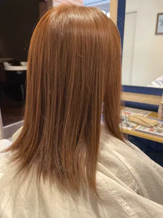 ミディアム カラー YUSICA  所沢 イマムラ✳︎✴︎のヘアスタイル
