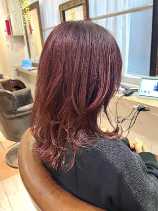 セミロング 心斎橋美容室 ARCHEあやかのヘアスタイル