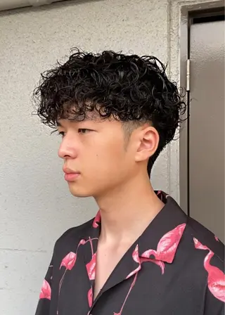ショート パーマ SALON所属・yoshimi men's限定のヘアスタイル