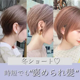 ショート カラー 🌟モテ髪ショート 🌟店長 津賀涼のヘアスタイル