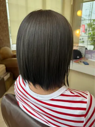 ミディアム カラー 東恩納 誠のヘアスタイル