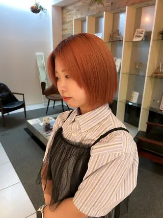 ショート カラー 髪質改善/ストレート パーマ長久手/ひかるのヘアスタイル