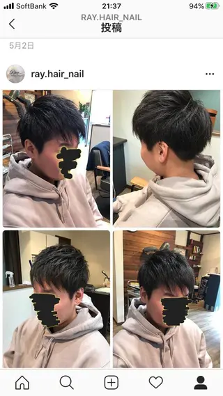 メンズ Ray hair 春日部のヘアスタイル