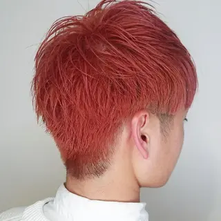 カラー メンズ パーマ ヘアアレンジ ブリーチ/ヘアケア/ 艶髪/イギチハルのヘアスタイル