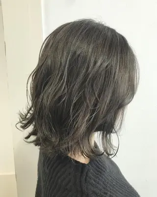 ミディアム カラー ヘアアレンジ GiseL天神カラー 髪質改善/ブリーチのヘアスタイル