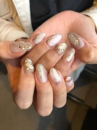 ロング カラー ヘアアレンジ キッズ ネイル マツエク・マツパ 福田 加奈のネイルデザイン