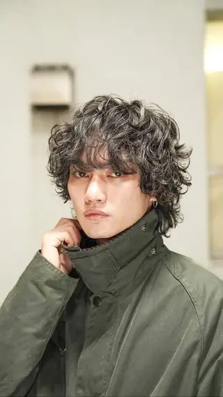 パーマ メンズ ショート/パーマ /名古屋/Ayakaのヘアスタイル