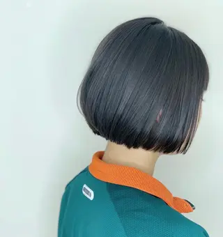 ショート キッズ 赤み消しカラー /透明感カラー 上長のヘアスタイル