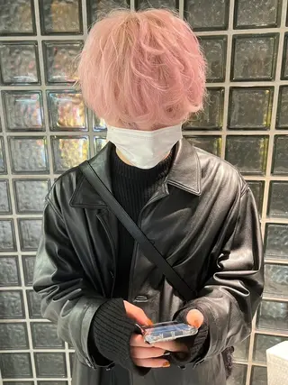 ショート カラー メンズ ハイトーン特化🌟 カワシマシュンスケのヘアスタイル