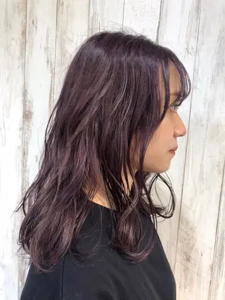 セミロング カラー exfa sakura🪞のヘアスタイル