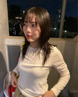 ミディアム カラー レイヤー/ブロンド 透明感カラー/ヒロトのヘアスタイル