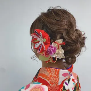 ヘアアレンジ ウスイマイコ カット/ケアカラーのヘアスタイル