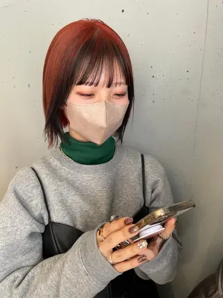 ミディアム カラー 東 みのりのヘアスタイル