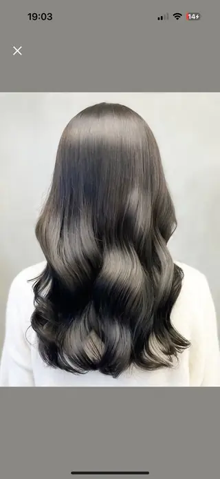 セミロング センター南　髪質改善 大引　優のヘアスタイル
