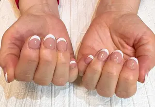 ネイル ショートネイル 森のさんぽ道のネイルデザイン